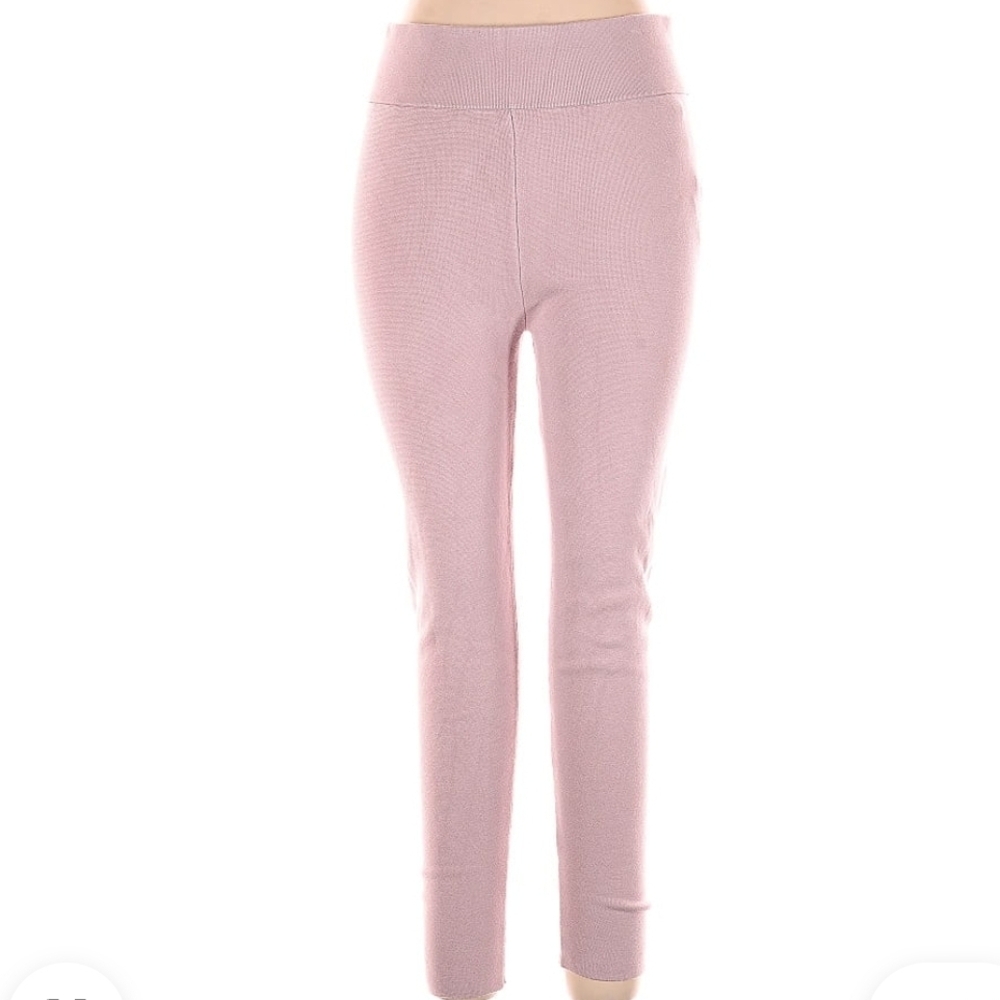 Express Blush Ribbed Leggings
